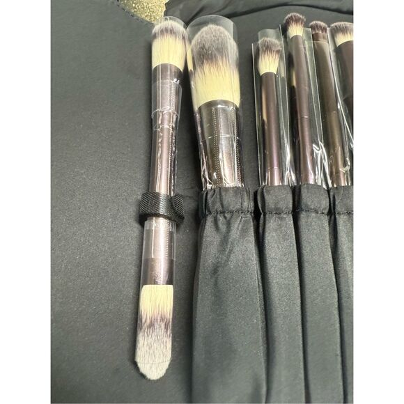 NIB Hourglass Set of 7 Travel Brush Set with Vegan Leather Case - Picture 9 of 13